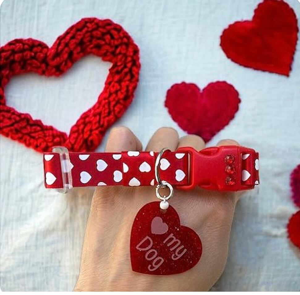 Red of Hearts - Wide Collar