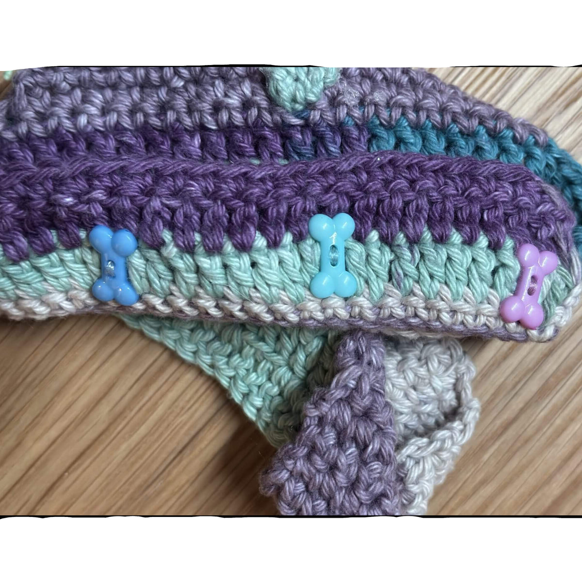 Handwoven Harness - Purple & Turquoise