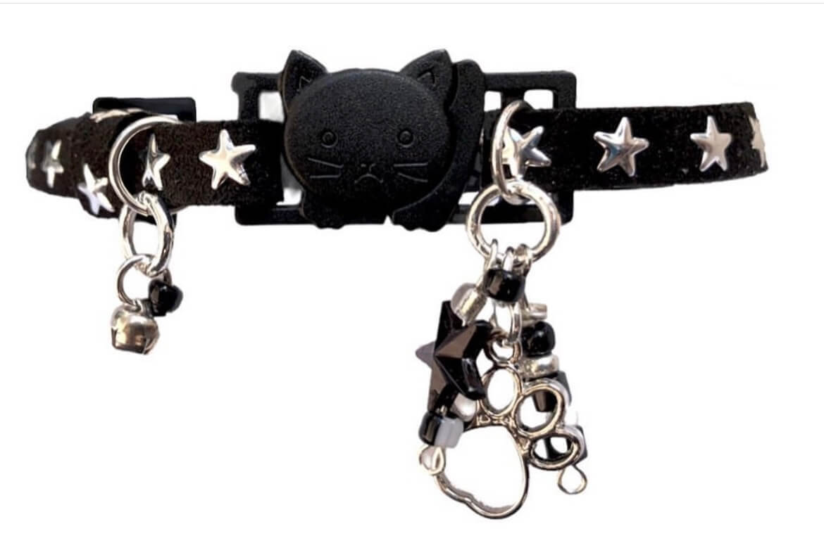 Star Black Collar with Gold Inlays