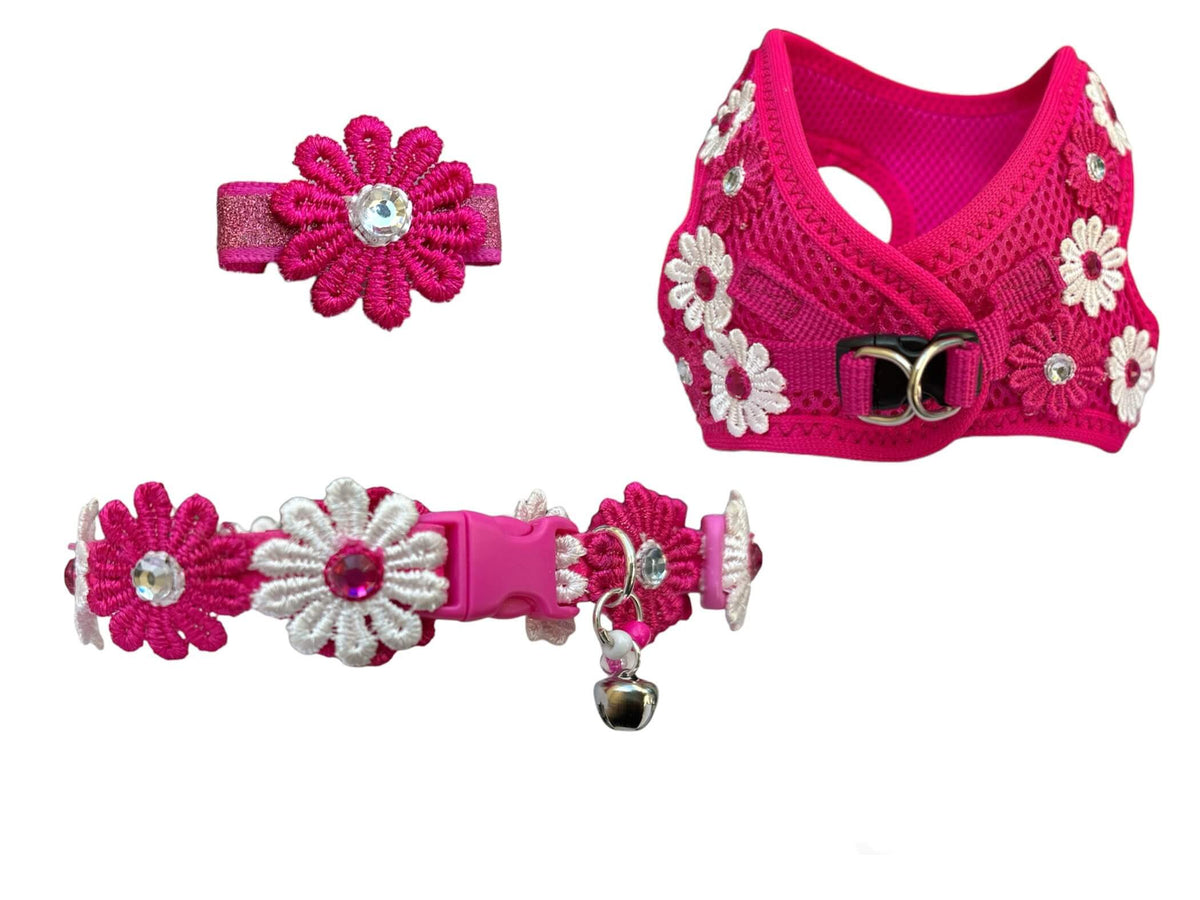 Conjunto Floral Fucsia