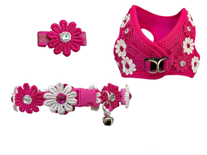 Conjunto Floral Fucsia