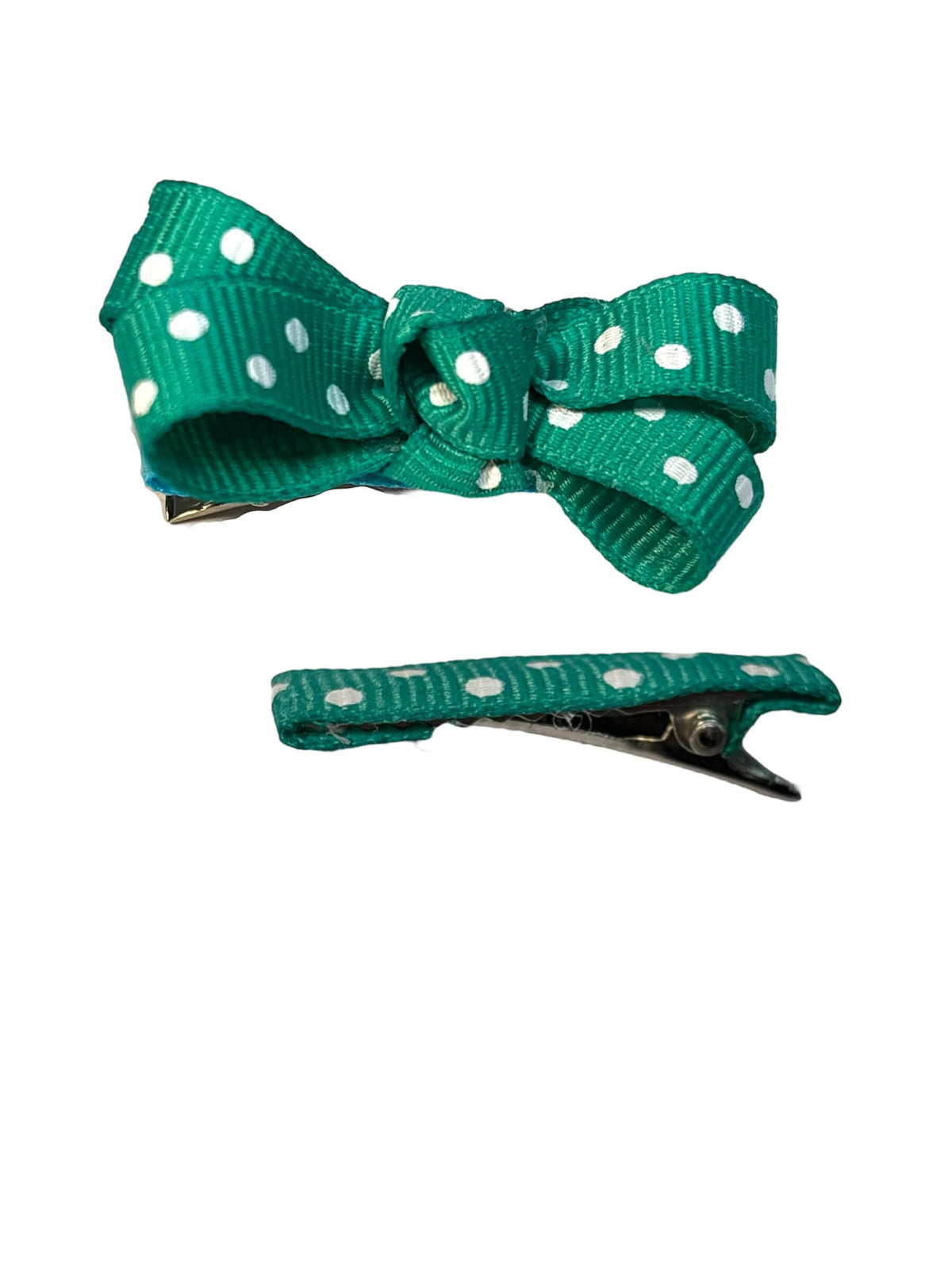 Polka Dots Bow - Green