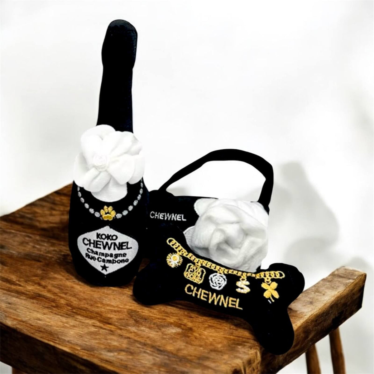 Stuffed Designer Bone - Black