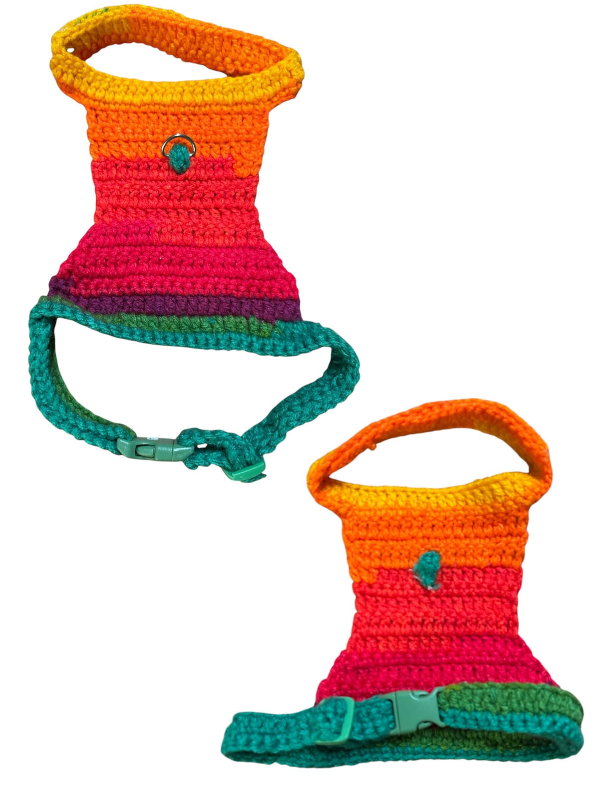 Handwoven Harness - Orange, Green & Yellow