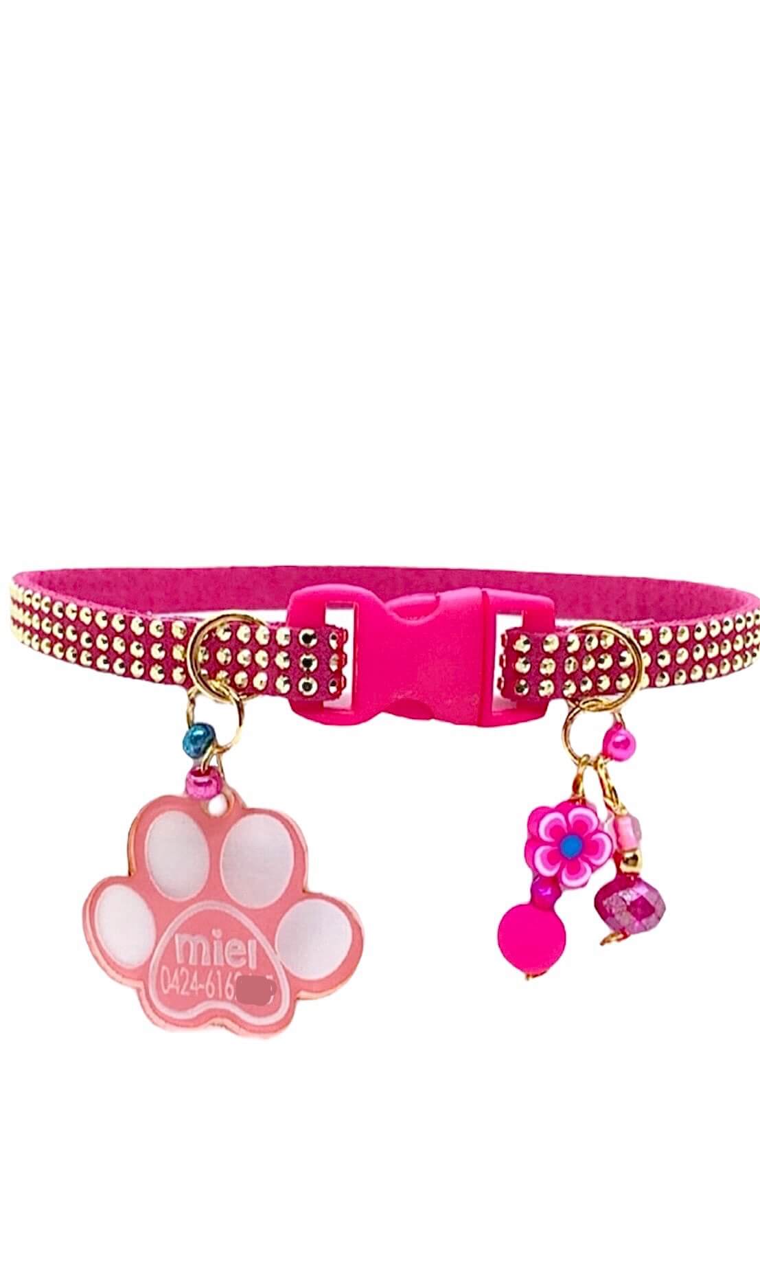 Fuchsia Collar with Gold Inlays