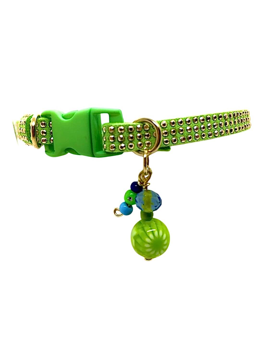 Green Collar with Gold Inlays