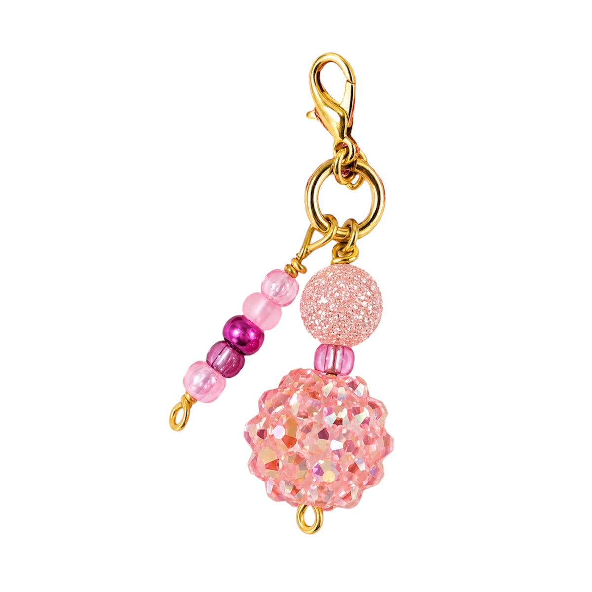 Pink Sparkle Beaded Pet Charm