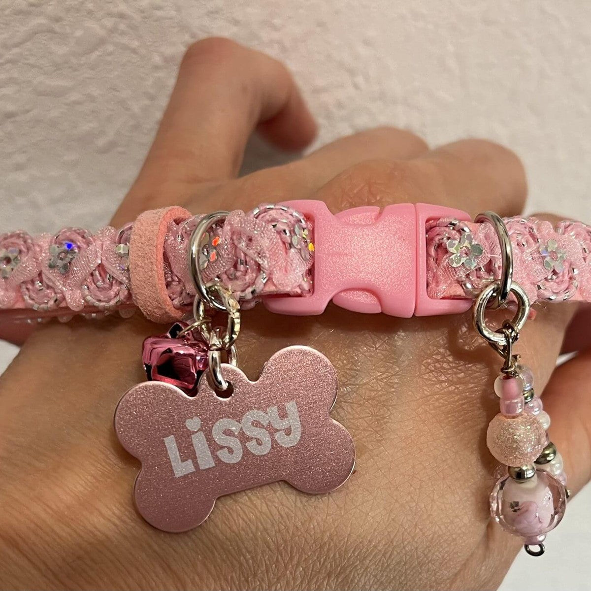 Pink Sequins Collar