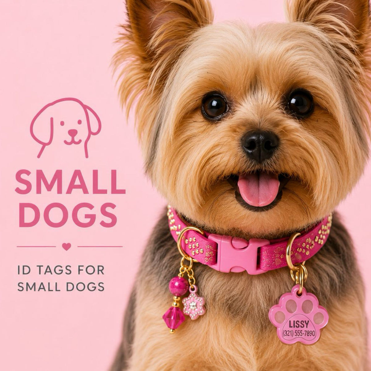 Small Dog Acrylic Tags
