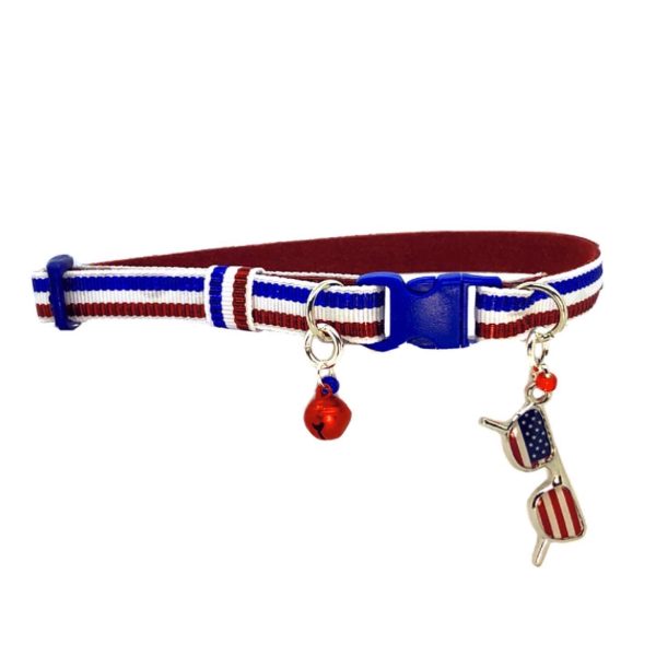 Red, White, Blue Striped - Standard Collar - Image 2