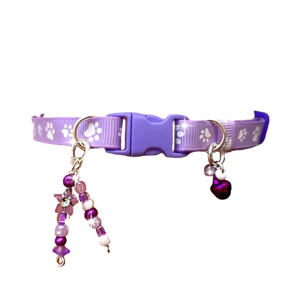 Purple Paw Print - Standard Collar - Image 2
