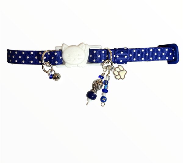 Dark Blue Polka Dots - Standard Collar - Image 3