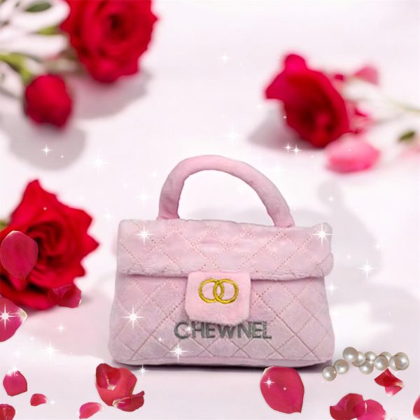 Stuffed Pink Designer Bag - Image 5