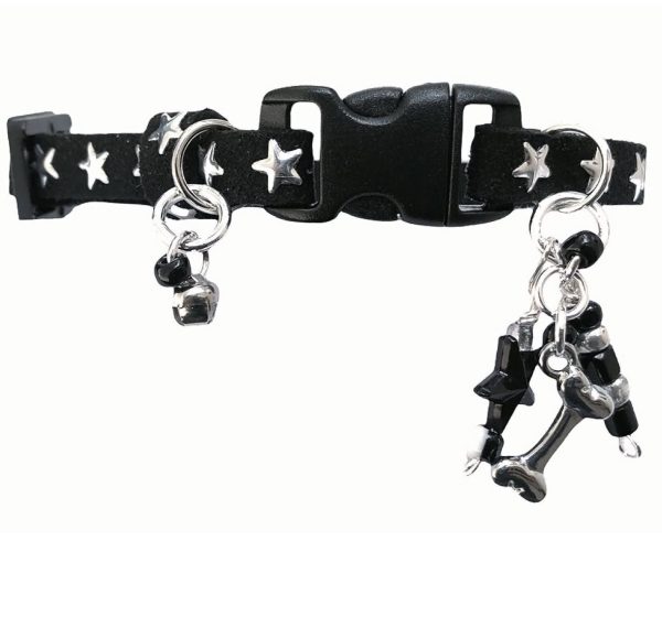 Star Black Collar with Gold Inlays