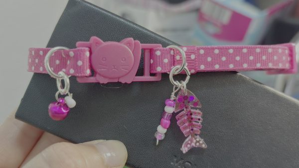 Fuchsia Polka Dots - Standard Collar 02 - Image 6