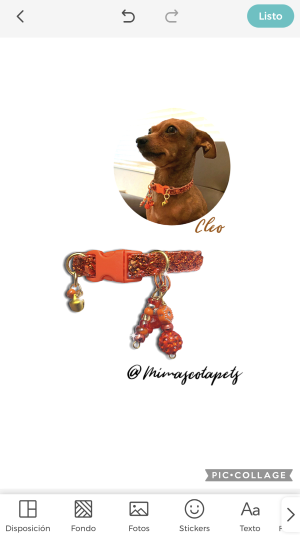 Orange Sequins Collar - Image 3