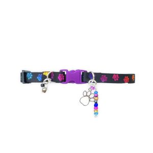 Multicolor Paw Print - Standard Collar