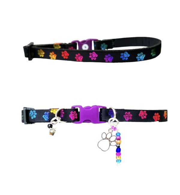 Multicolor Paw Print - Standard Collar - Image 2