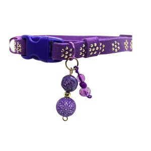 Purple 5pts Collar with Gold Inlays