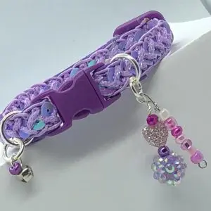01 Light Purple Sequins Collar