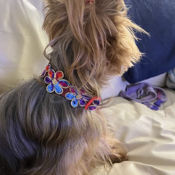Red Clip Flower - Wide Collar - Image 4