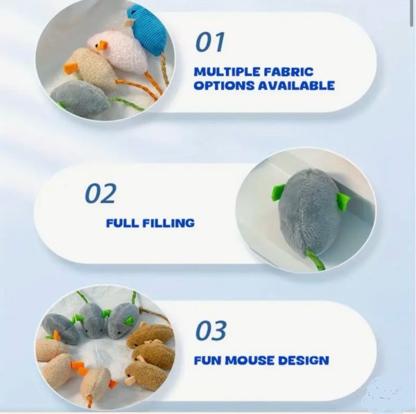 Cat Toy - Stuffed Mouse - Image 2