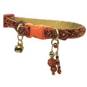 Orange Sequins Collar