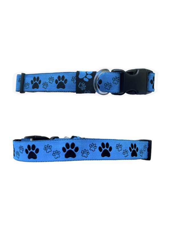 Blue Black Paw Print - Standard Collar - Image 3