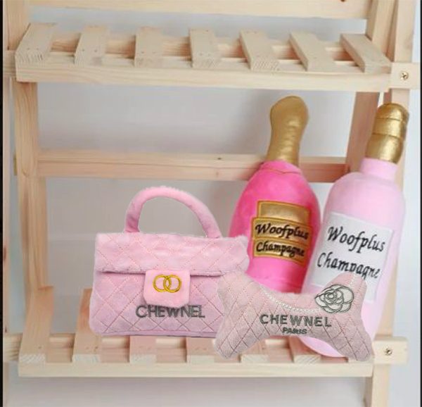 Stuffed Pink Designer Bag - Image 3