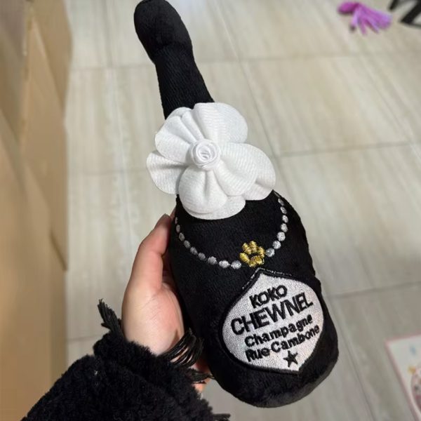 Stuffed Black Champagne Bottle - Image 7