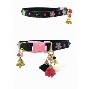 Floral & Stones - Black