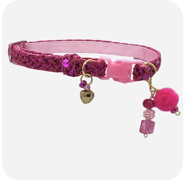 Fuchsia Sequins Collar