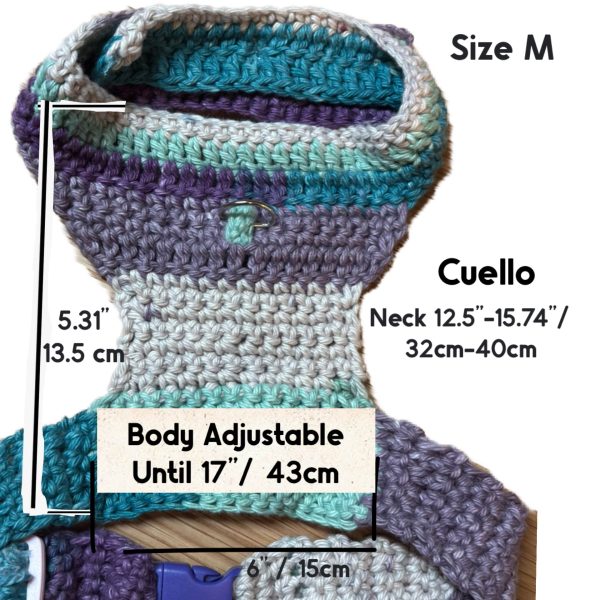 Handwoven Harness - Purple & Turquoise - Image 2