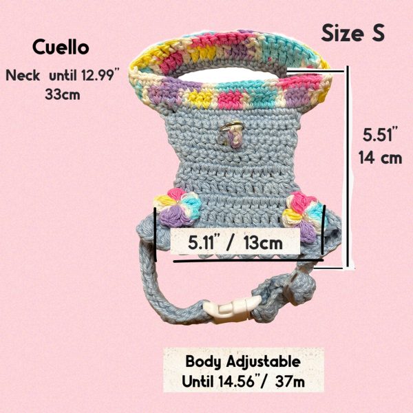Handwoven Harness - Light Blue & Multicolor - Image 2