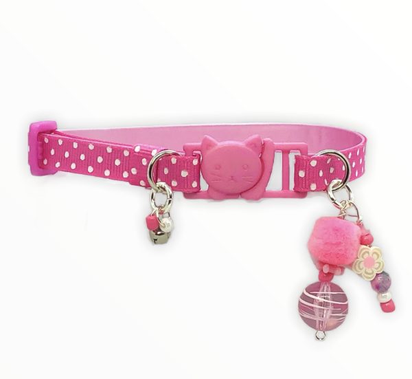 Pink Polka Dots - Standard Collar