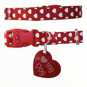 Red of Hearts - Wide Collar