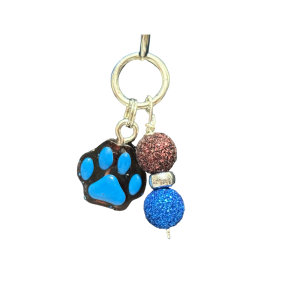 Paw Blue & Brown - Wide Collar - Image 2
