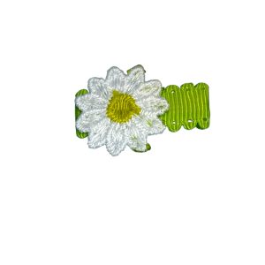 Green Floral Bow