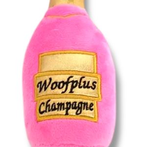 Stuffed Fuchsia Champagne Bottle