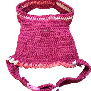Handwoven Harness - Fuchsia, Pink & White