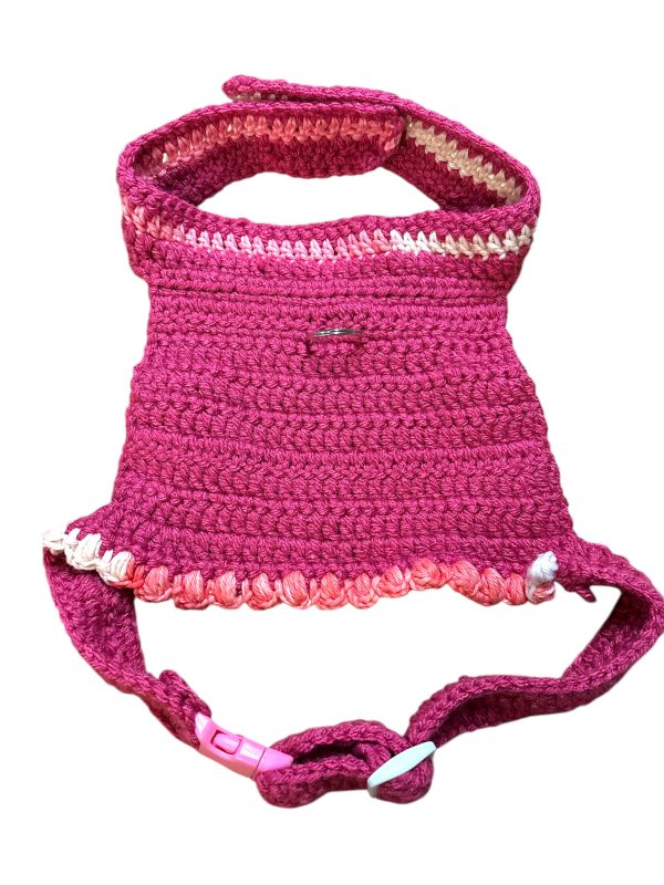 Handwoven Harness - Fuchsia, Pink & White