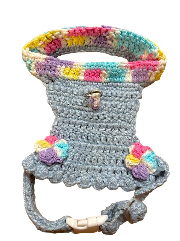 Handwoven Harness - Light Blue & Multicolor