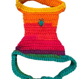 Handwoven Harness - Orange, Green & Yellow