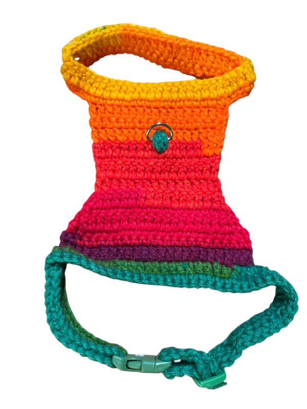 Handwoven Harness - Orange, Green & Yellow
