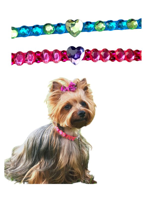 Blue Stones Heart Collar - Image 3