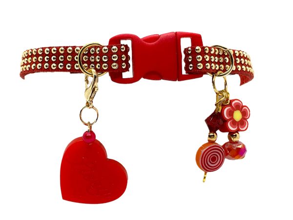 Red Collar with Gold Inlays - Image 2
