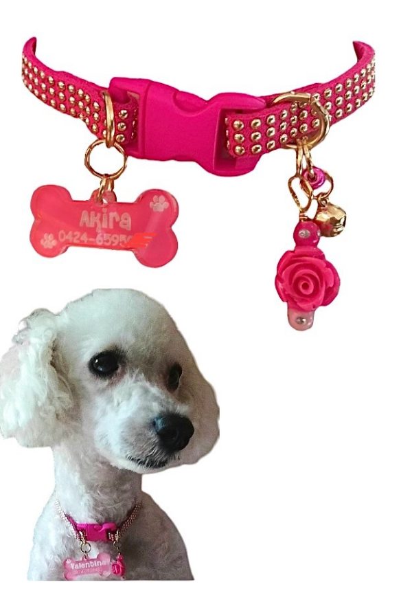 Fuchsia Collar with Gold Inlays - Image 3