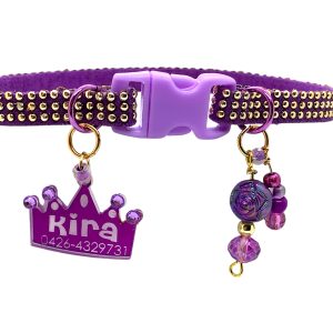 Purple Collar with Gold Inlays