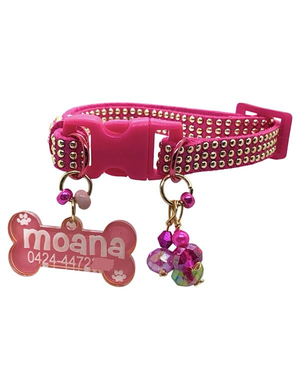Fuchsia Collar with Gold Inlays - Image 2