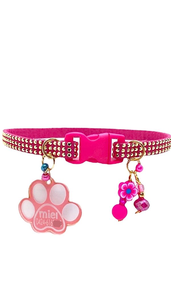Fuchsia Collar with Gold Inlays
